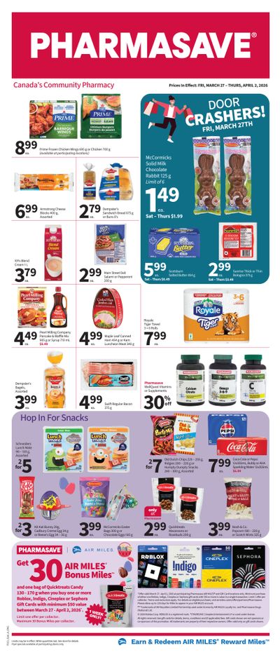 Pharmasave (Atlantic) Flyer March 27 to April 2