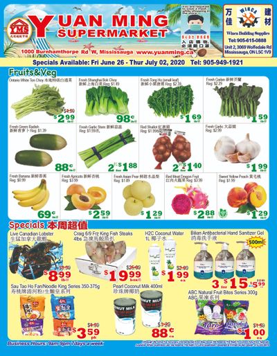 Yuan Ming Supermarket Flyer June 26 to July 2