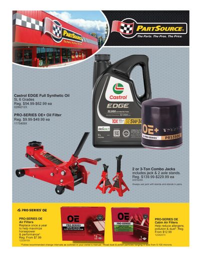 PartSource Flyer March 27 to April 8