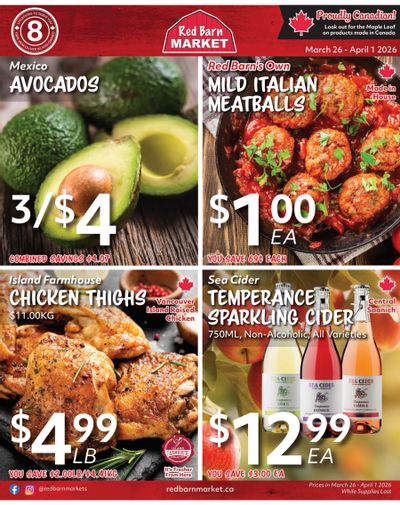 Red Barn Market Flyer March 26 to April 1