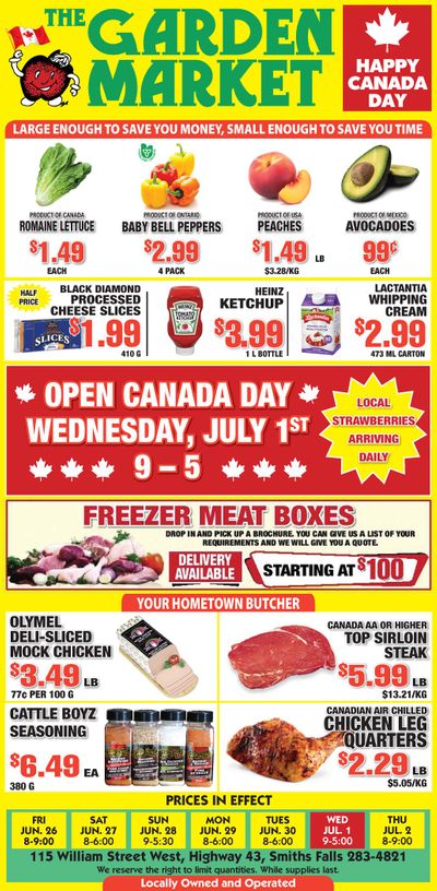 The Garden Market Flyer June 26 to July 2
