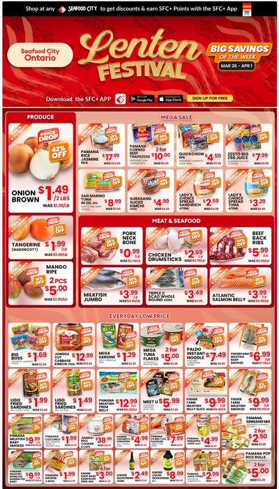 Seafood City Supermarket (ON) Flyer March 26 to April 1