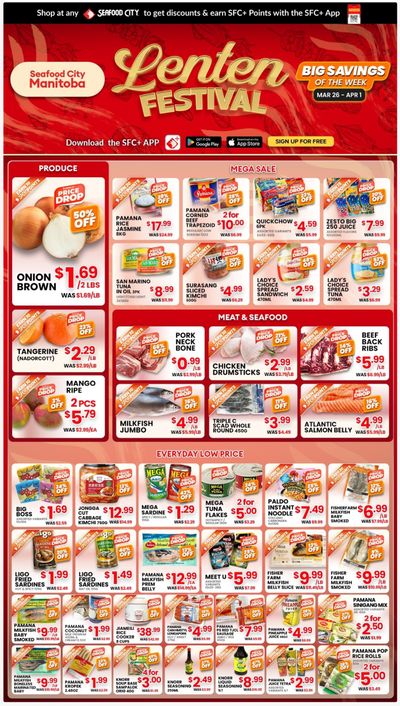 Seafood City Supermarket (MB) Flyer March 26 to April 1