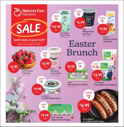 Nature's Fare Markets Flyer March 26 to April 8