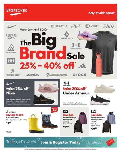 Sport Chek Flyer March 26 to April 8