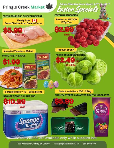 Pringle Creek Market Flyer March 26 to April 1
