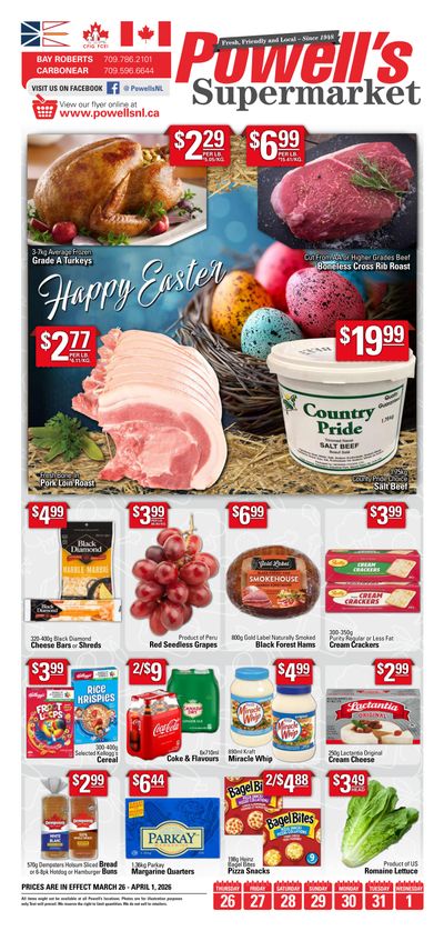 Powell's Supermarket Flyer March 26 to April 1