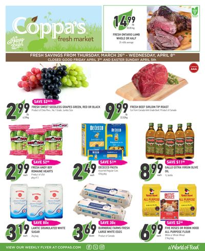 Coppa's Fresh Market Flyer March 26 to April 8