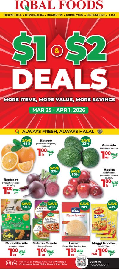 Iqbal Foods Flyer March 25 to April 1