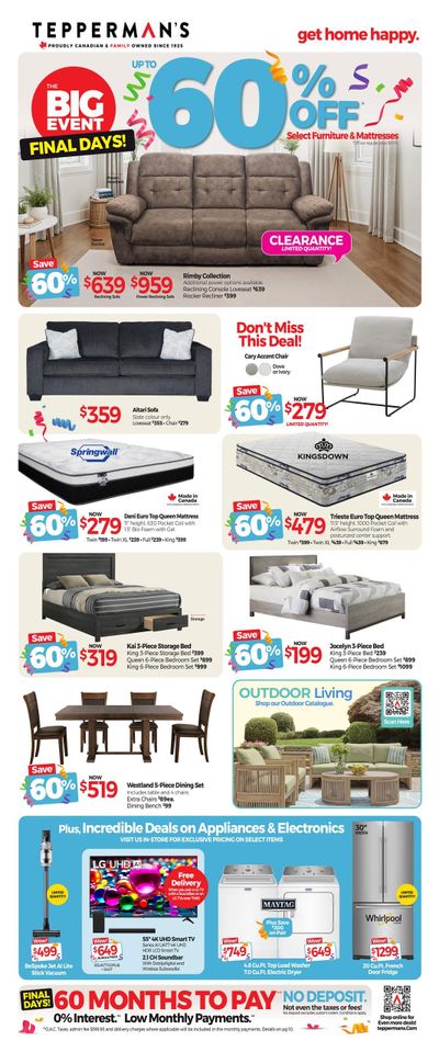 Tepperman's Flyer March 27 to April 2