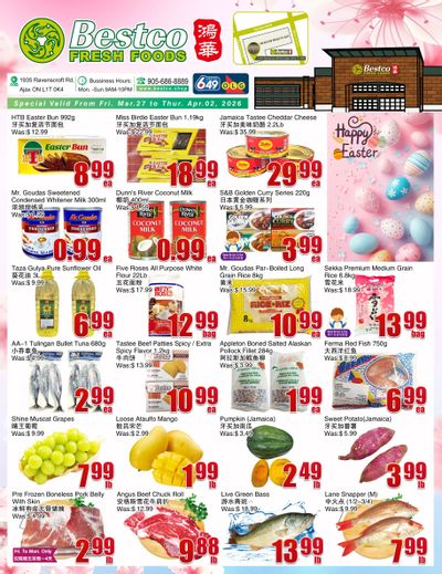 BestCo Food Mart (Ajax) Flyer March 27 to April 2