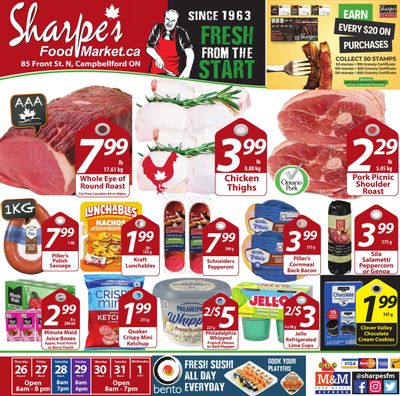 Sharpe's Food Market Flyer March 26 to April 1