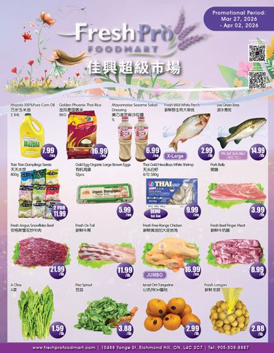 FreshPro Foodmart (Richmond Hill) Flyer March 27 to April 2
