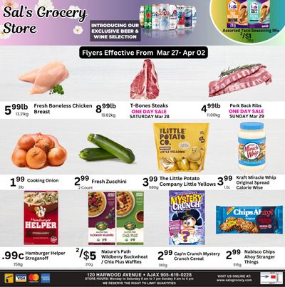 Sal's Grocery Flyer March 27 to April 2
