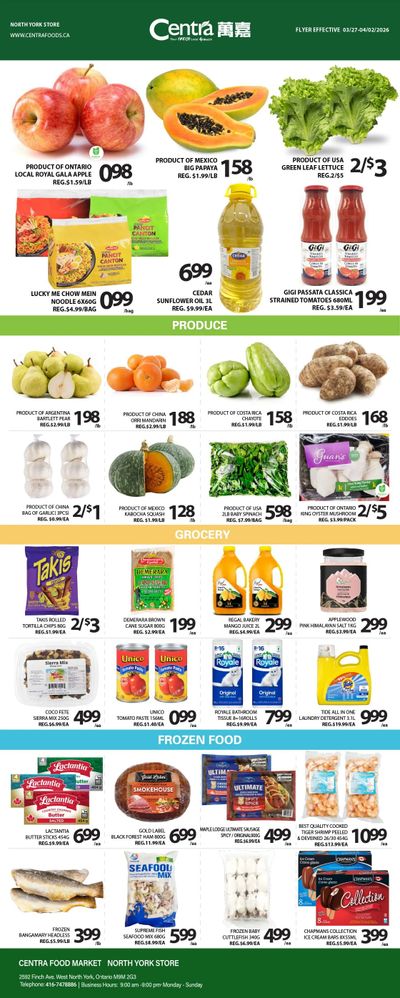 Centra Foods (North York) Flyer March 27 to April 2