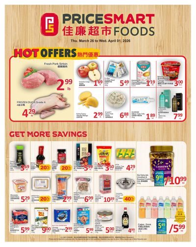 PriceSmart Foods Flyer March 26 to April 1