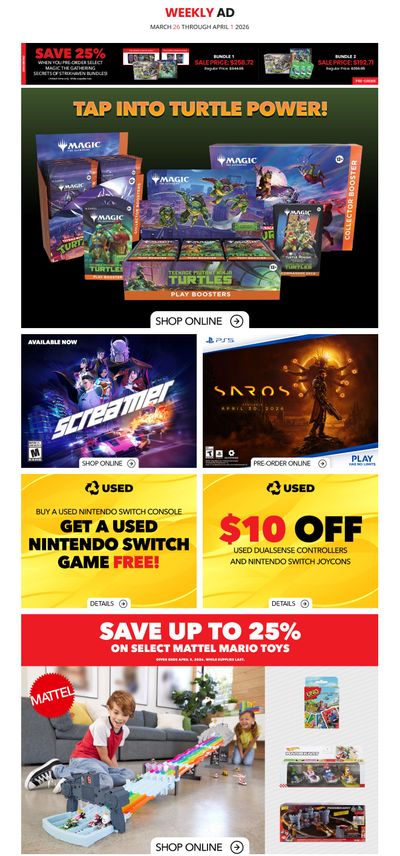 EB Games Flyer March 26 to April 1
