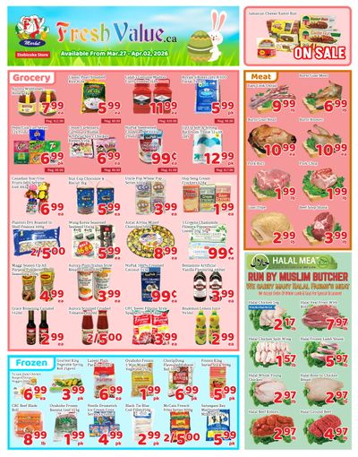 Fresh Value (Etobicoke) Flyer March 27 to April 2
