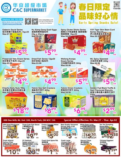 C&C Supermarket Flyer March 27 to April 2