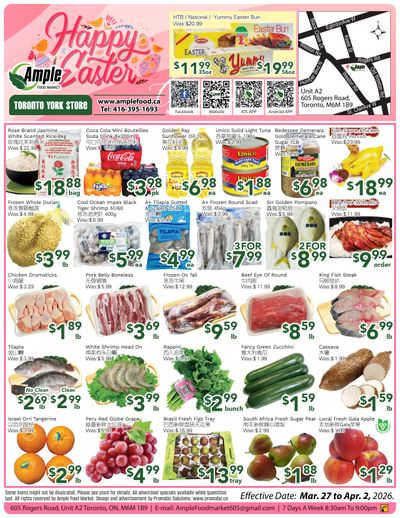Ample Food Market (North York) Flyer March 27 to April 2