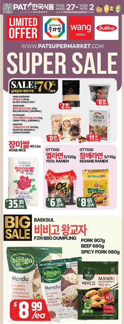 PAT Mart Flyer March 27 to April 2