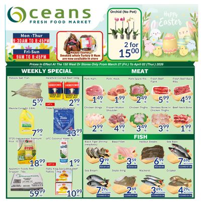 Oceans Fresh Food Market (Brampton) Flyer March 27 to April 2