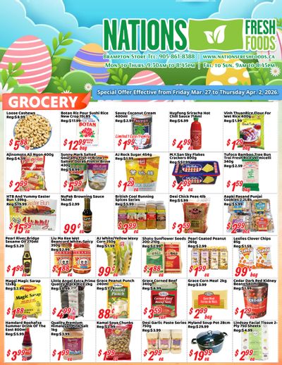 Nations Fresh Foods (Brampton) Flyer March 27 to April 2