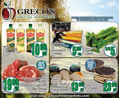 Greco's Fresh Market Flyer March 27 to April 9