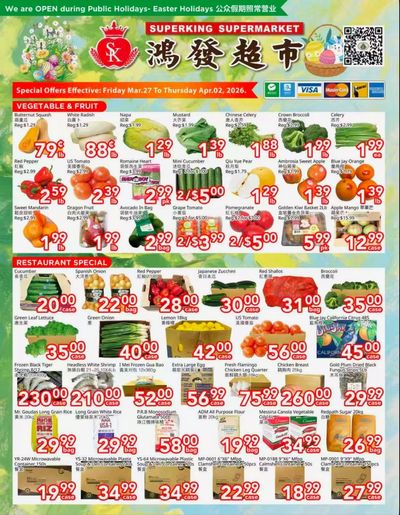 Superking Supermarket (North York) Flyer March 27 to April 2