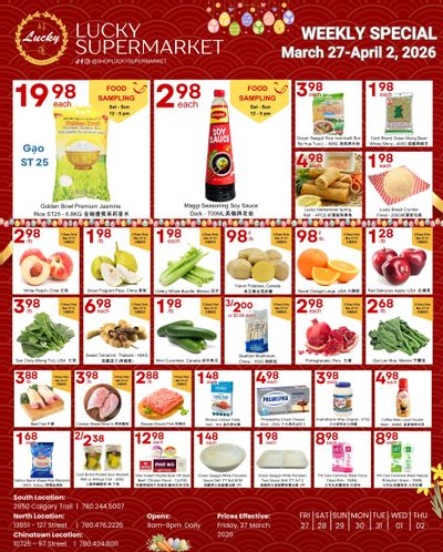 Lucky Supermarket (Edmonton) Flyer March 27 to April 2