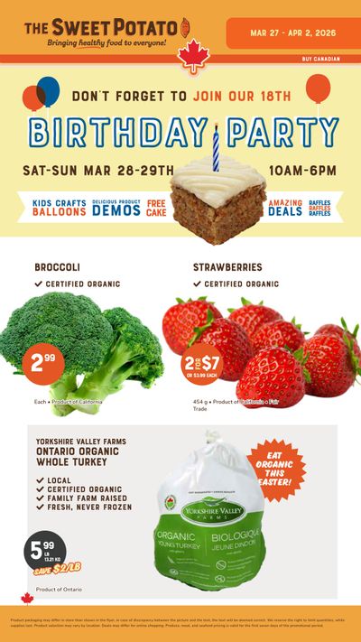The Sweet Potato Flyer March 27 to April 2
