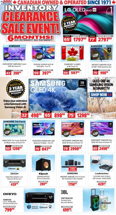 2001 Audio Video Flyer March 27 to April 2