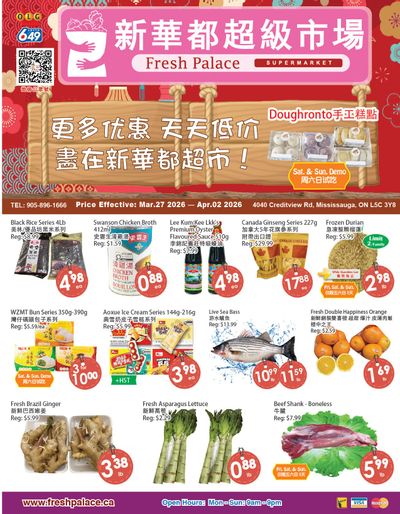 Fresh Palace Supermarket Flyer March 27 to April 2