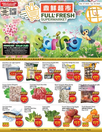 Full Fresh Supermarket Flyer March 27 to April 2