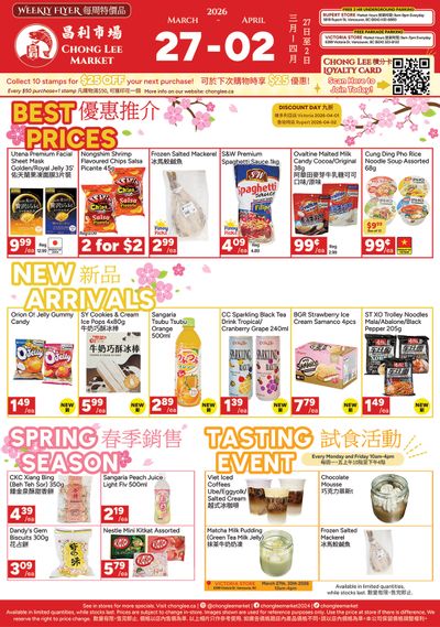 Chong Lee Market Flyer March 27 to April 2