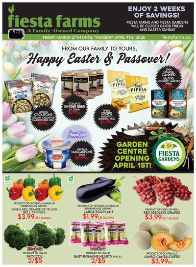 Fiesta Farms Flyer March 27 to April 9
