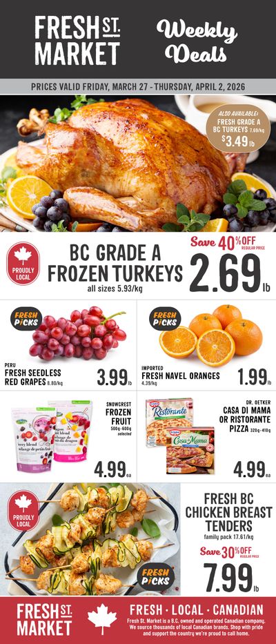 Fresh St. Market Flyer March 27 to April 2