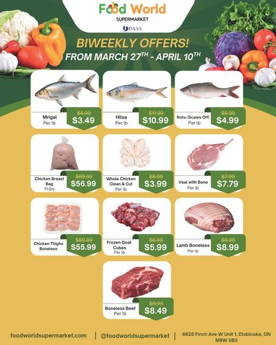 Food World Supermarket Flyer March 27 to April 10