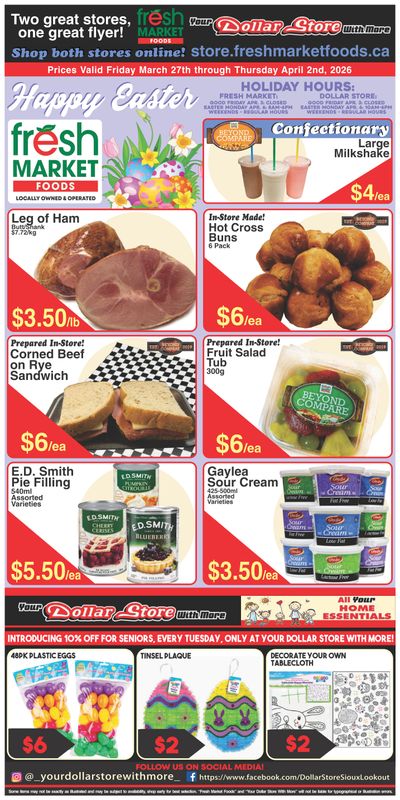 Fresh Market Foods Flyer March 27 to April 2