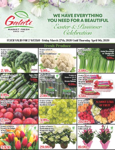 Galati Market Fresh Flyer March 27 to April 9