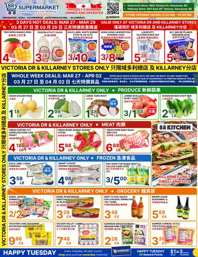 88 Supermarket Flyer March 27 to April 2