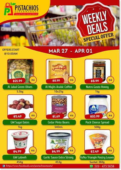 Pistachios Supermarket Flyer March 26 to April 1