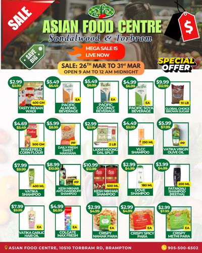 Asian Food Centre (Torbram Rd.) Flyer March 26 to 31