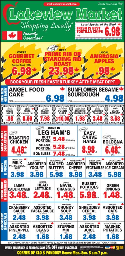 Lakeview Market Flyer March 28 to April 3