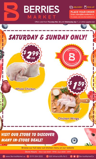 Berries Market Flyer March 26 to April 1