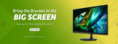 Acer Canada: Save up to 47% on Essential Monitors + More