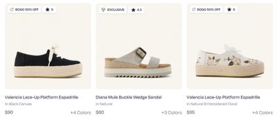TOMS Canada: Buy One Get One 50% off with Promo Code