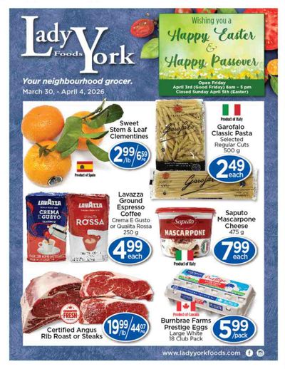 Lady York Foods Flyer March 30 to April 4