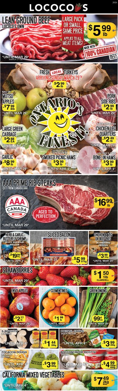 Lococo's Flyer March 30 to April 4