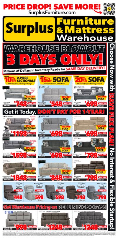 Surplus Furniture & Mattress Warehouse (Sydney) Flyer March 30 to April 5